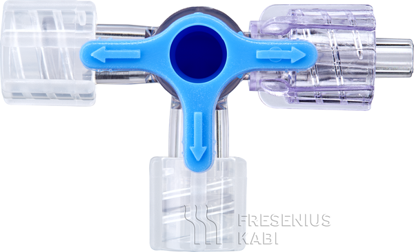 Dreiwegehahn (DWH), blau, PSU