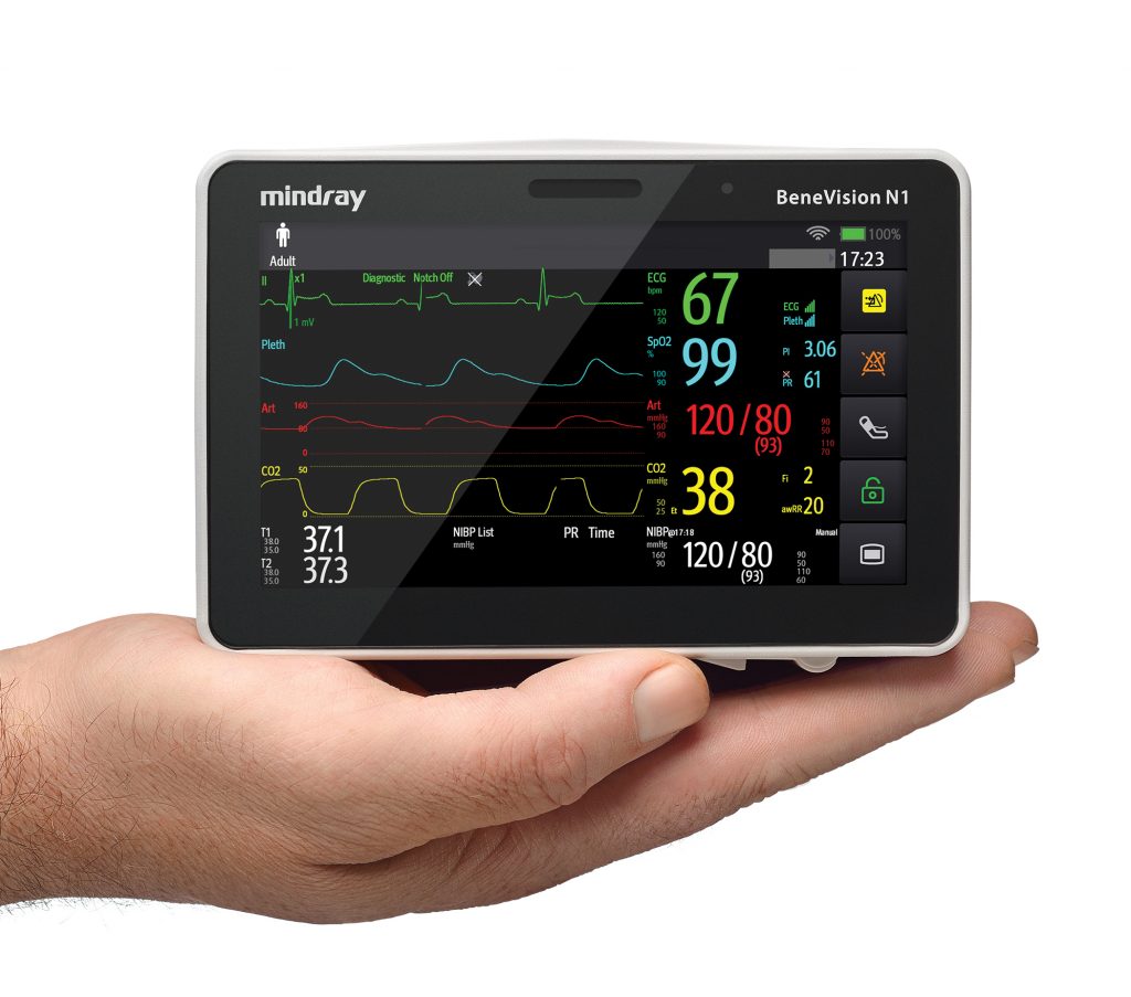 Mindray BeneVision N1 mit EKG (3/5), SpO2, NIBP, Temp, WiFi