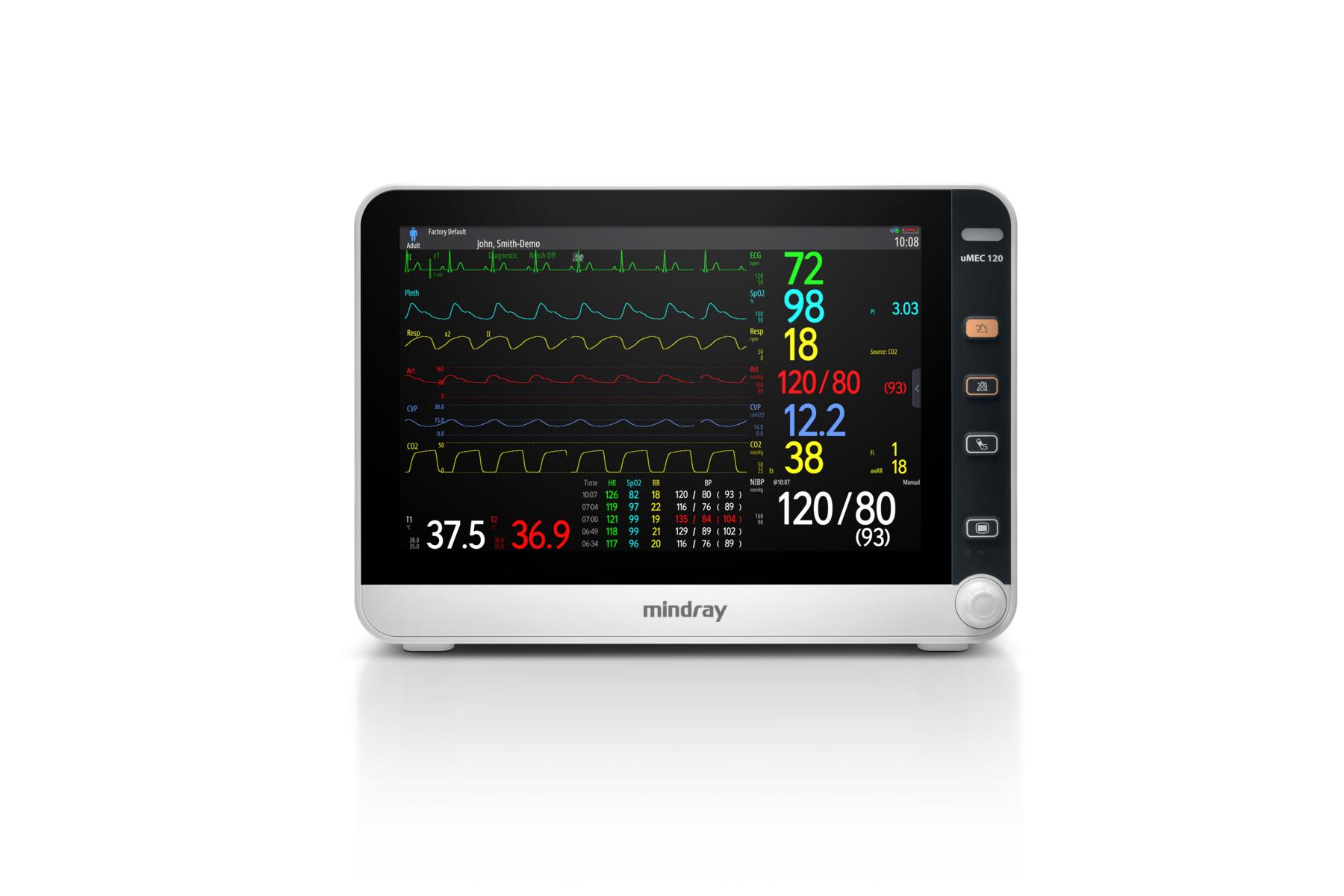 Mindray uMEC 120 "TIVA" Patientenmonitor mit etCO2 und Zubehör